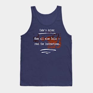 Read Instructions. Humor Collection Tank Top